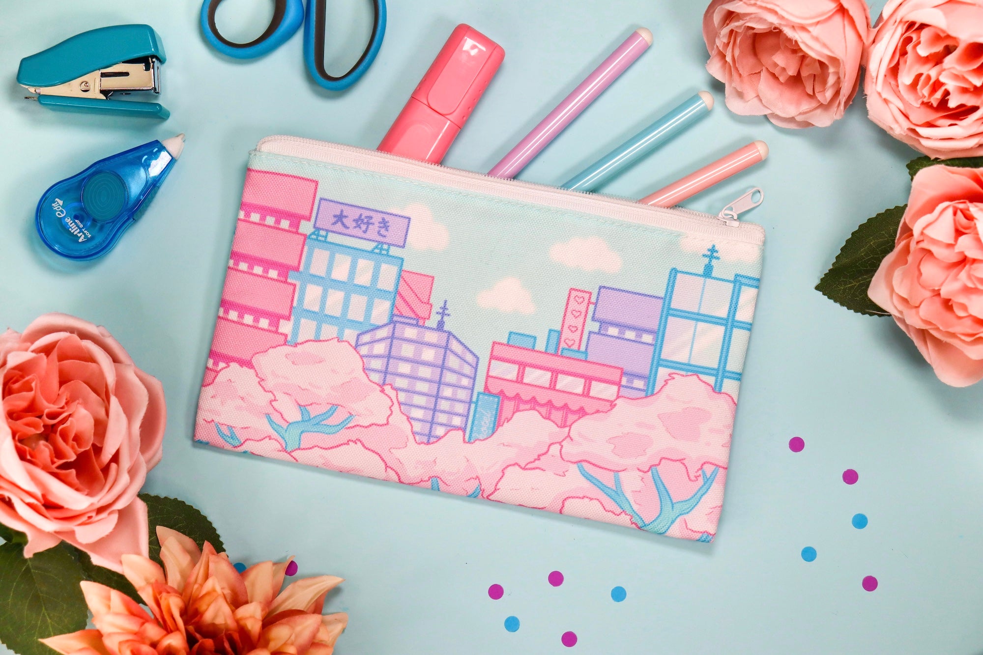 Sakura City Pencil Case