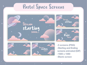 Pastel Space Twitch Pack