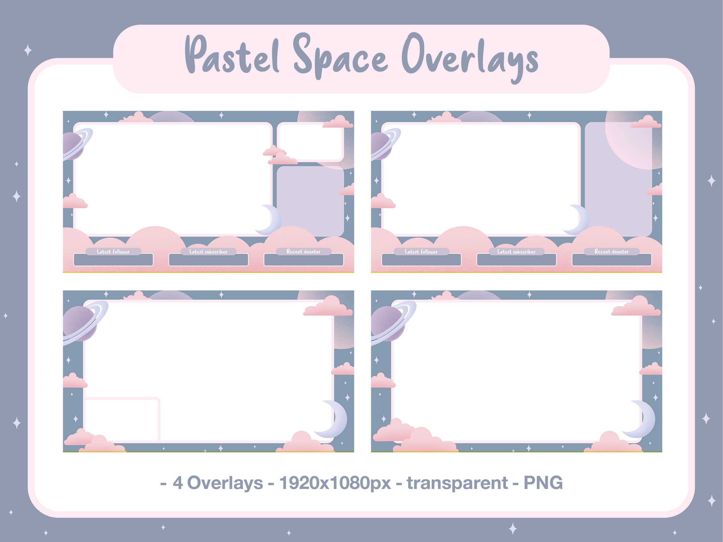 Pastel Space Twitch Pack