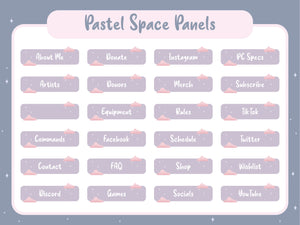 Pastel Space Twitch Pack