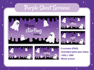 Purple Ghost Twitch Pack