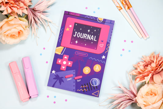 Vaporwave Gameboy Notebook