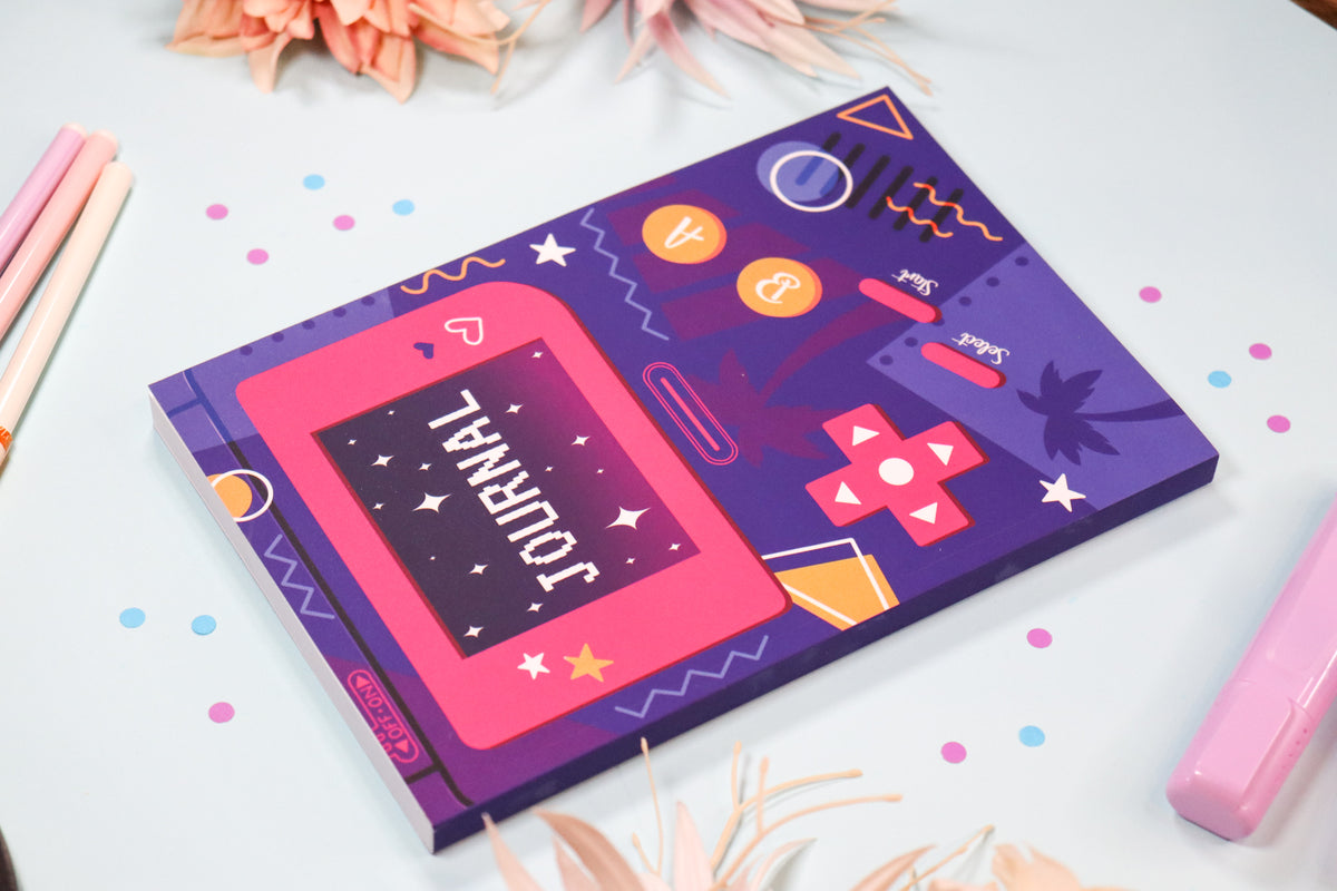 Vaporwave Gameboy Notebook
